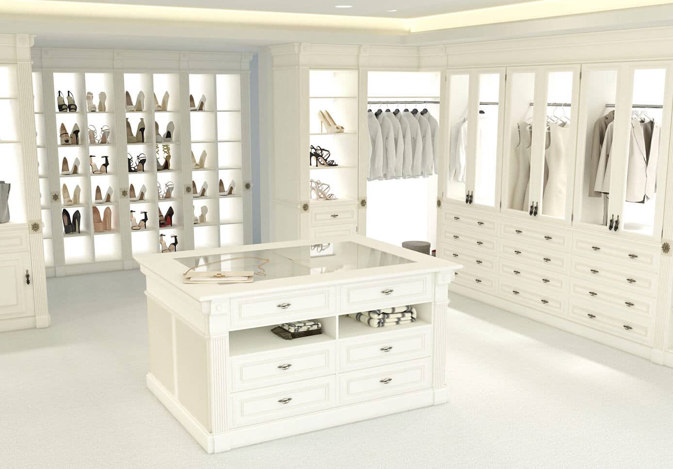 Vestidor blanco mujer de ensueño - muebles de hogar en Madrid