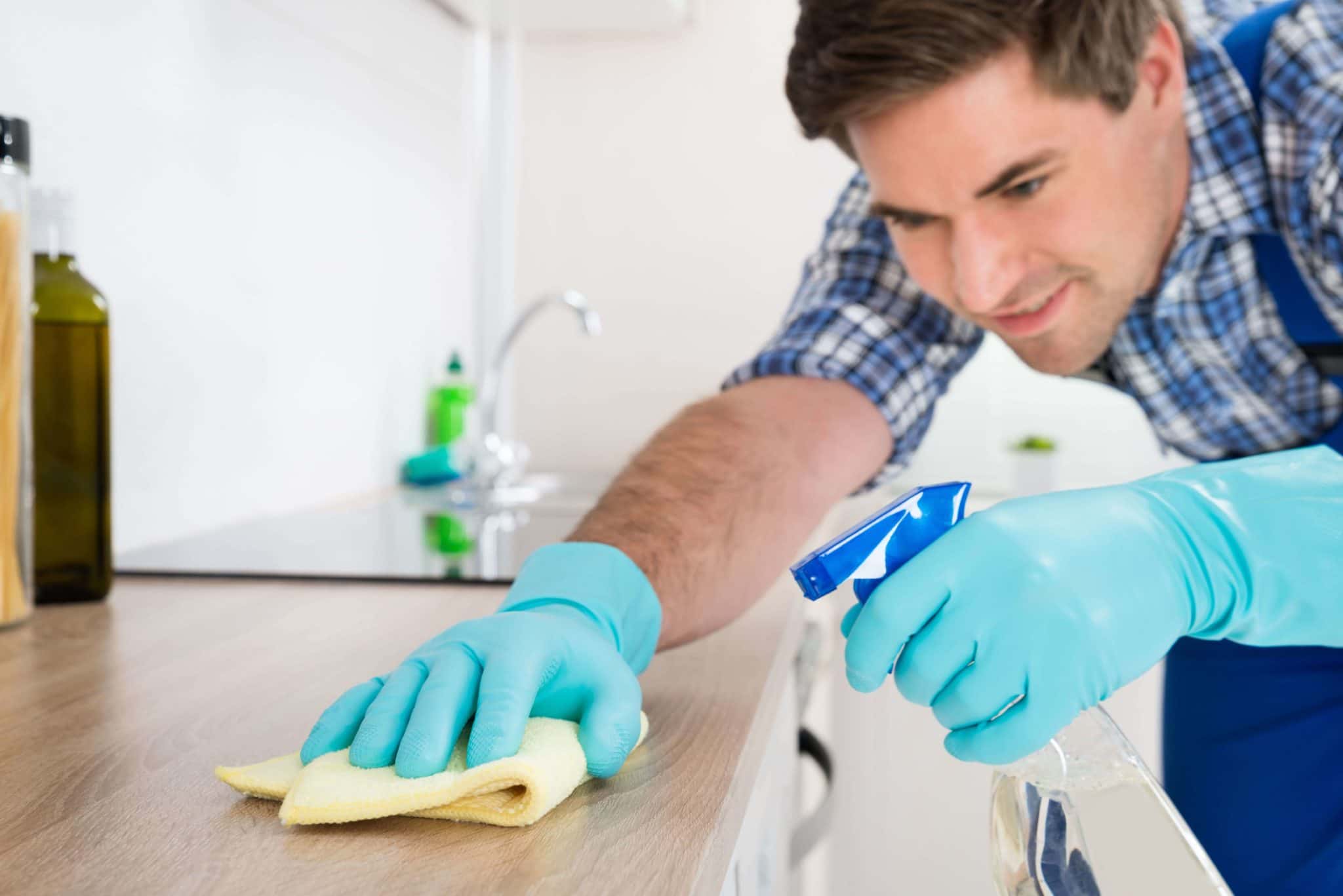 Limpiando la encimera de cocina - como limpiar la encimera de cocina