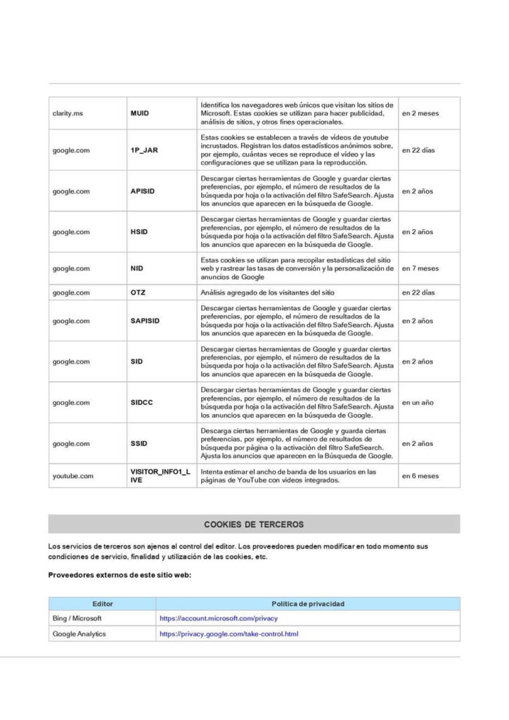 política de cookies 3