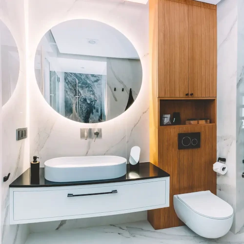 Baño a medida en Madrid. Con acabados de lujo.