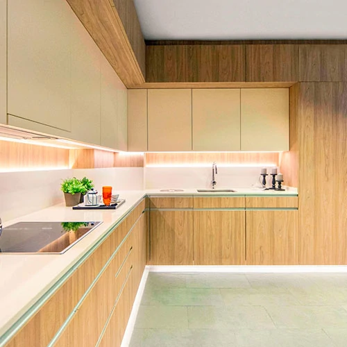 Proyecto de encimera de Silestone en una cocina en Madrid