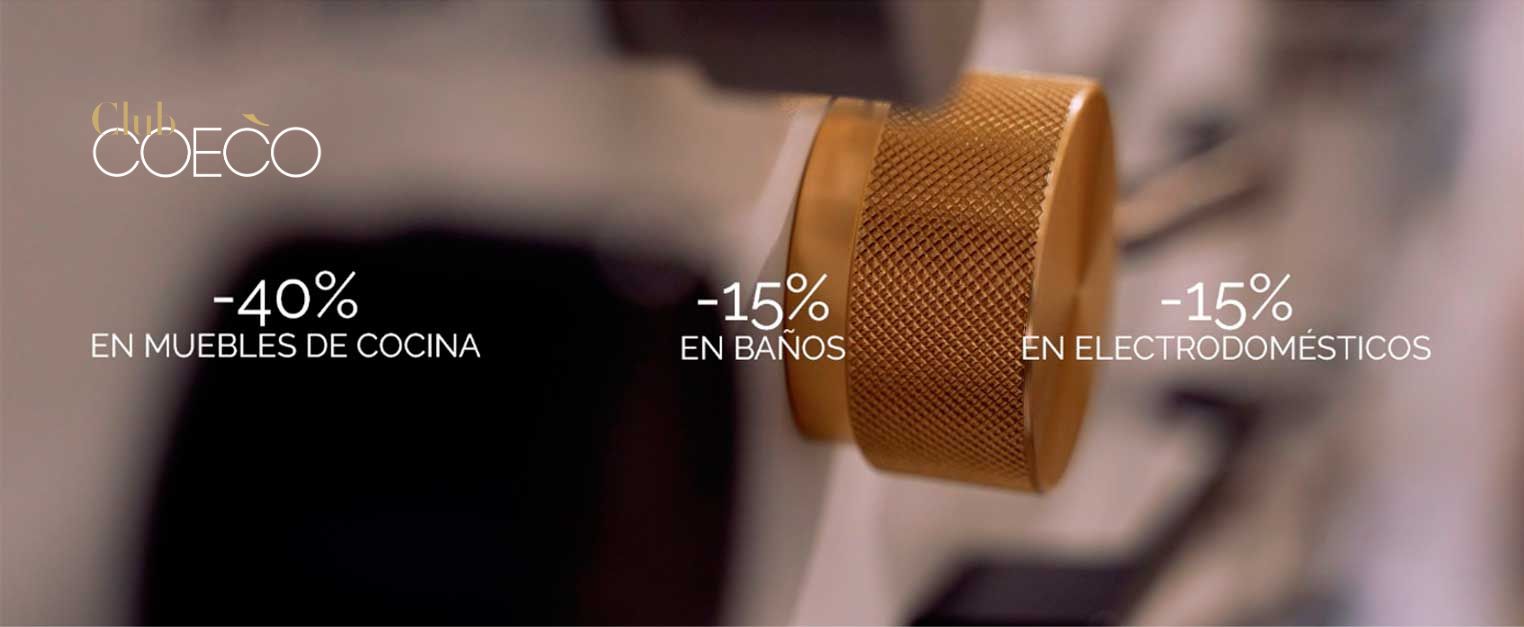 Promoción con descuentos en cocina, baños y electrodomésticos
